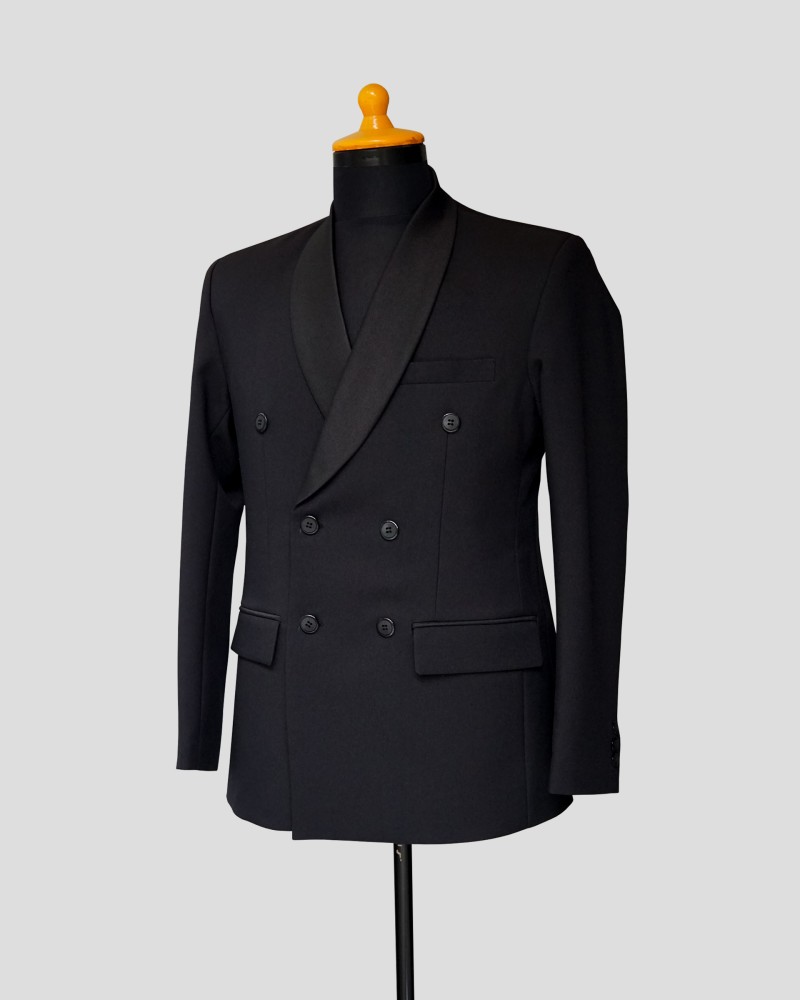 Setelan Tuxedo Double Breasted - Black