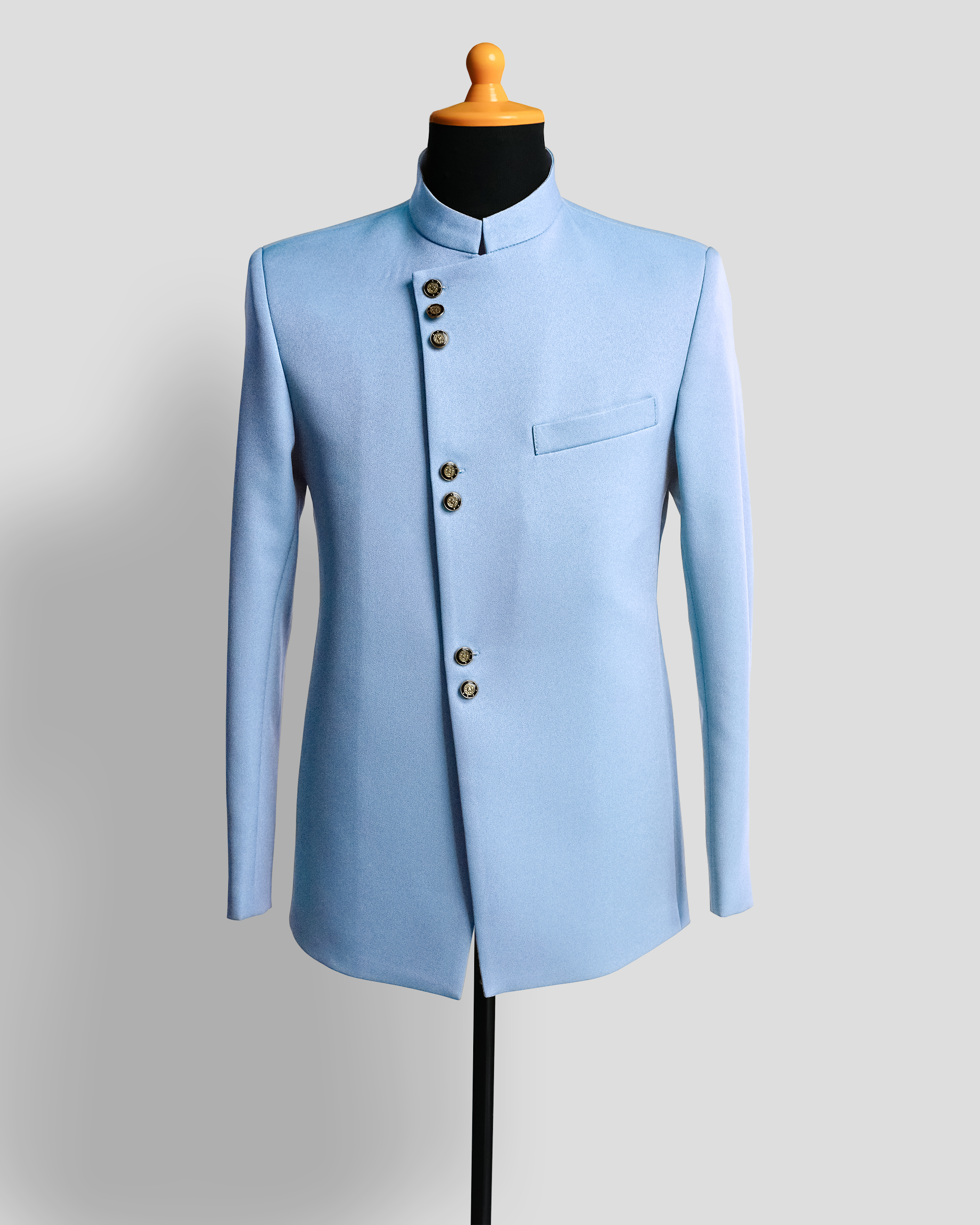 Bescap Cross Placket - Blue Ice